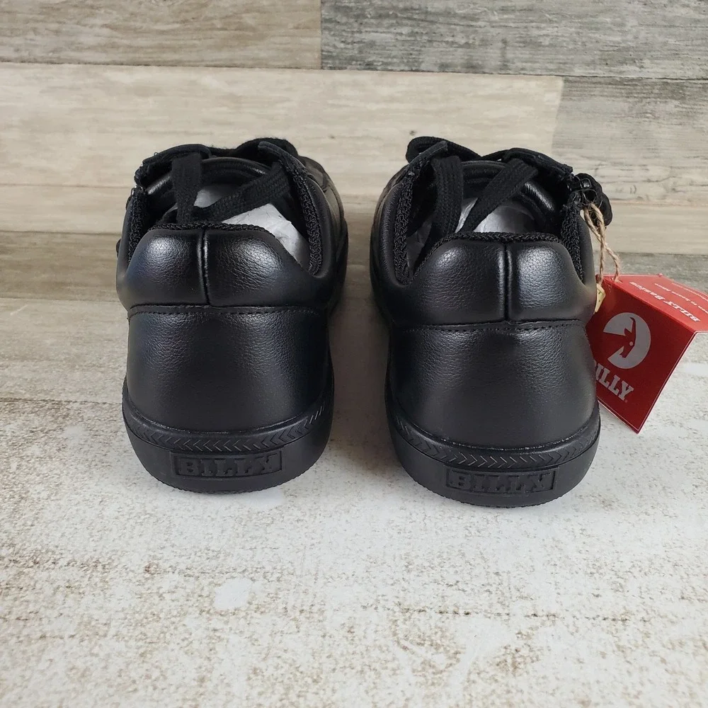 BILLY Footwear Classic D|R Low II Kids Shoes Sz 4 M Black Leather Wrap Zipper